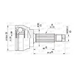 CVJ5033.10 OPEN PARTS