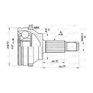 OPEN PARTS CVJ5358.10