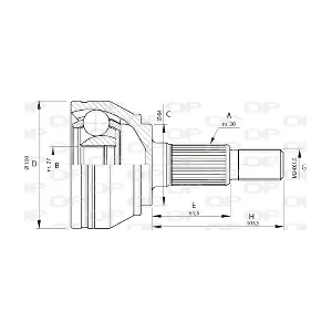 CVJ5694.10 OPEN PARTS