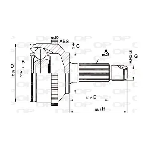 CVJ5509.10 OPEN PARTS