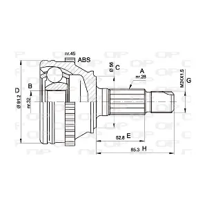 CVJ5089.10 OPEN PARTS