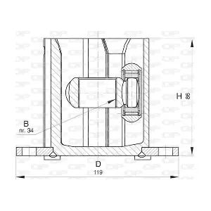 CVJ5817.20 OPEN PARTS