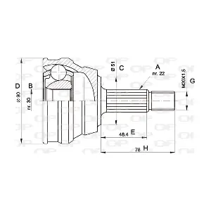 OPEN PARTS CVJ5008.10