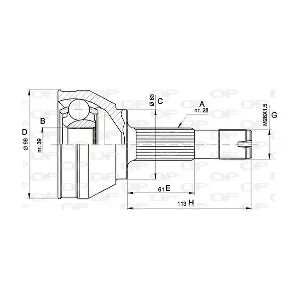 CVJ5463.10 OPEN PARTS