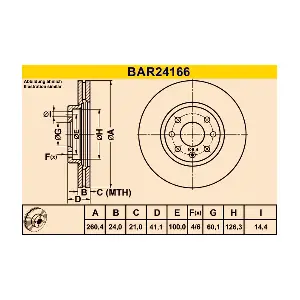 BARUM BAR24166