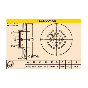 BARUM BAR22158