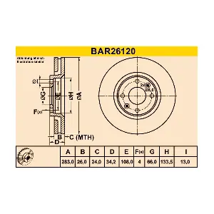 BARUM BAR26120