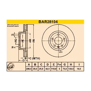 BARUM BAR28104