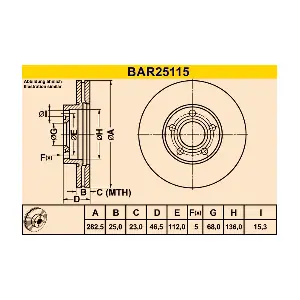 BARUM BAR25115