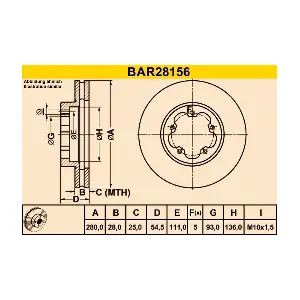 BARUM BAR28156