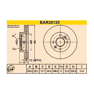 BARUM BAR20125