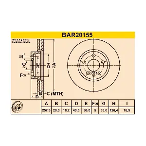 BARUM BAR20155
