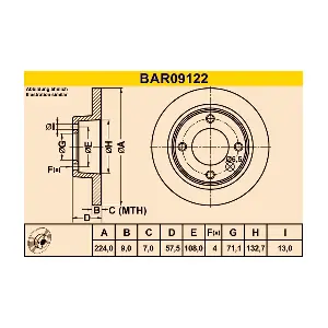 BARUM BAR09122