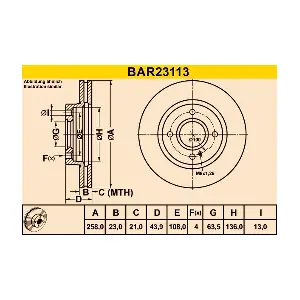 BARUM BAR23113