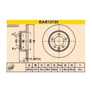 BARUM BAR12155