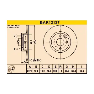 BARUM BAR12127