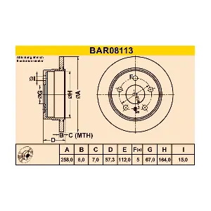 BARUM BAR08113