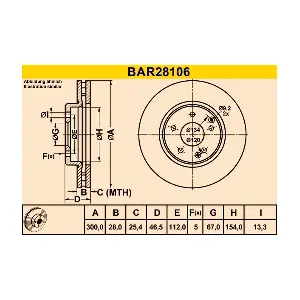 BARUM BAR28106