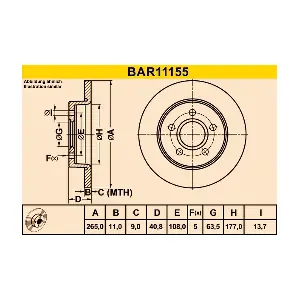 BARUM BAR11155
