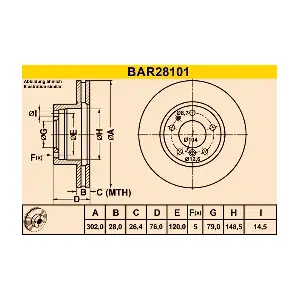 BARUM BAR28101