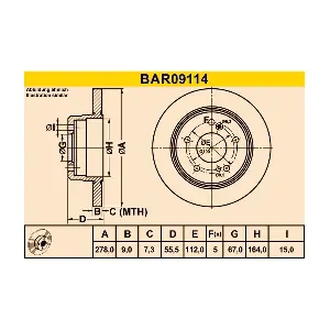 BARUM BAR09114