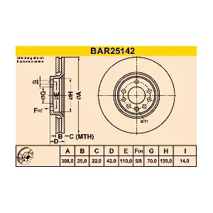 BARUM BAR25142