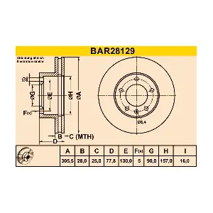BARUM BAR28129
