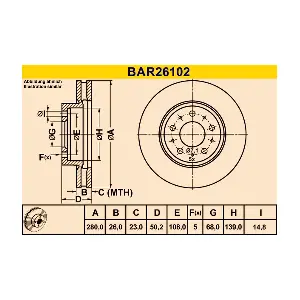 BARUM BAR26102