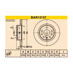 BARUM BAR12157