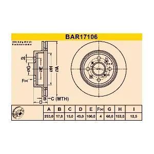 BARUM BAR17106