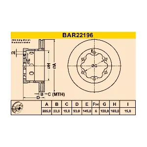 BARUM BAR22196