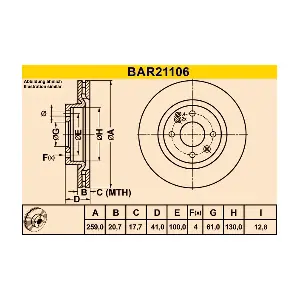 BARUM BAR21106