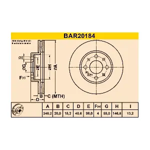 BARUM BAR20184