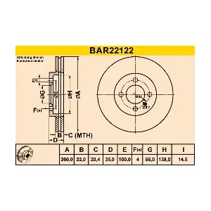 BARUM BAR22122