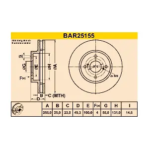BARUM BAR25155
