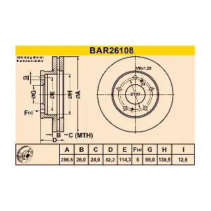 BARUM BAR26108