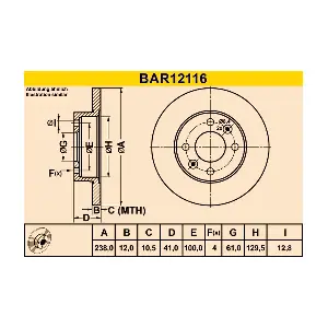 BARUM BAR12116