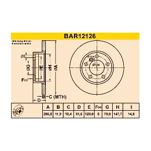 BARUM BAR12126