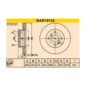 BARUM BAR18124