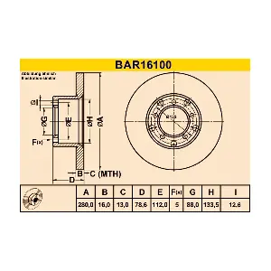 BARUM BAR16100