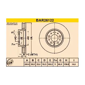BARUM BAR26122