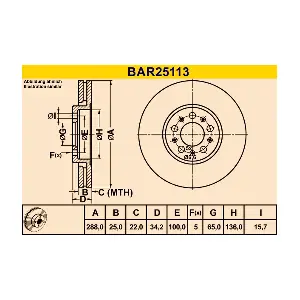 BARUM BAR25113