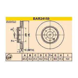 BARUM BAR24159