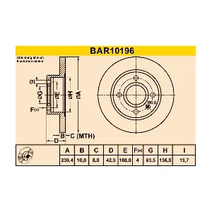 BARUM BAR10196