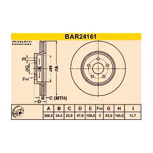BARUM BAR24161