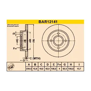 BARUM BAR12141