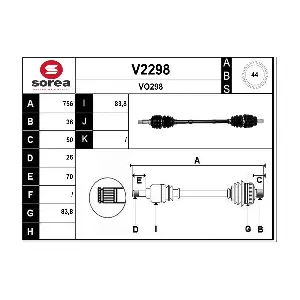 V2298 SNRA