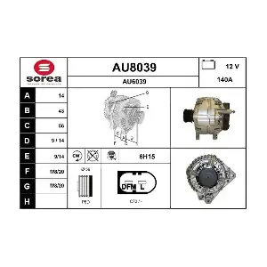 SNRA AU8039