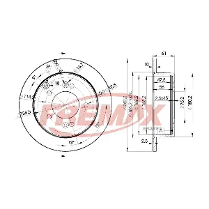 FREMAX BD-2905 Гальмівний диск