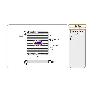 AHE 123.002 Радіатор, система охолодження двигуна